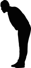 a man body silhouette vector