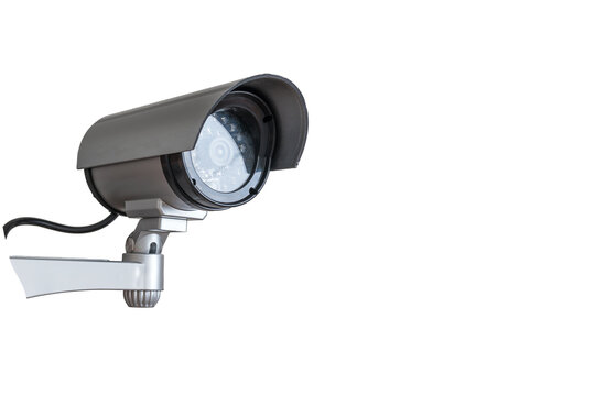 Security camera isolated on transparent background.