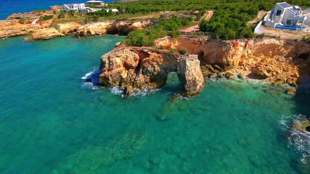 A View Of The Famous Arch In Anguilla