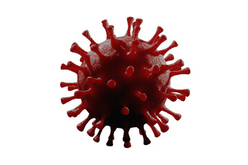 Pathogenic flu virus on transparent background. - obrazy, fototapety, plakaty