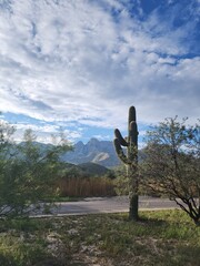 cross in the mountains
