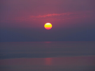 Sunset in greek islands cyclades