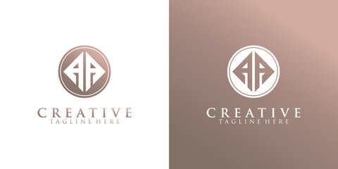 Modern A abstract logo design Premium Vector
