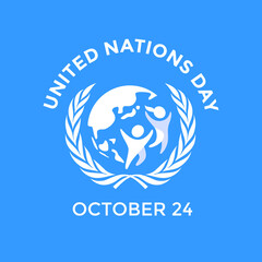 United Nations Day banner background template vector illustration