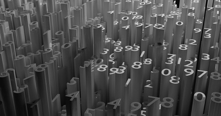 close up of a pile of letters and numbers