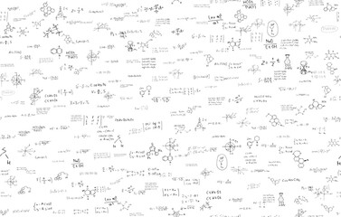 Obraz na płótnie Canvas mathematical, physical formulas. scientific educational background. vector.