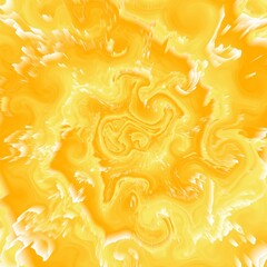 Gold color abstract fluid illustration forming marble pattern for background