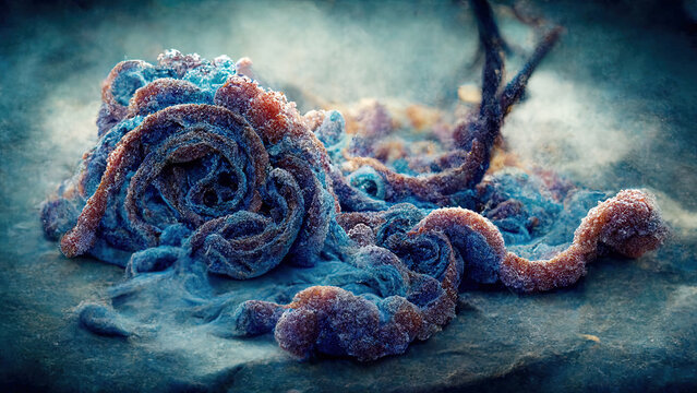 Abstract virus closeup concept