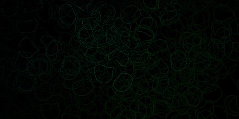 Dark green vector template with abstract forms.