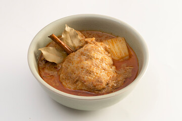 Massaman Curry with Chicken and Potatoes.It is an aromatic curry with a tangy, sweet and isn't as spicy.