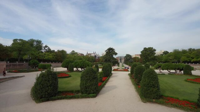Buen Retiro park in Madrid, Spain