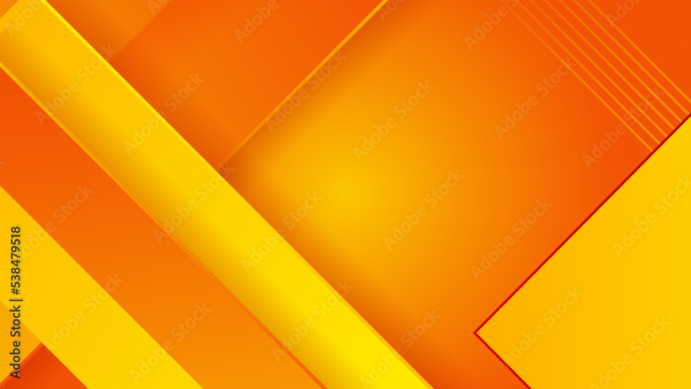 Aufkleber Abstract minimal orange and yellow background with geometric creative and minimal gradient concepts, for posters, banners, landing page concept image.