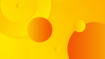 Abstract minimal orange and yellow background with geometric creative and minimal gradient concepts, for posters, banners, landing page concept image.