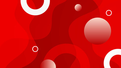 Abstract red vector background with circles