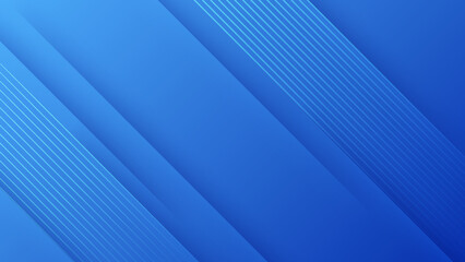 Obraz premium Abstract dark blue background with line technology geometric shapes. Vector illustration