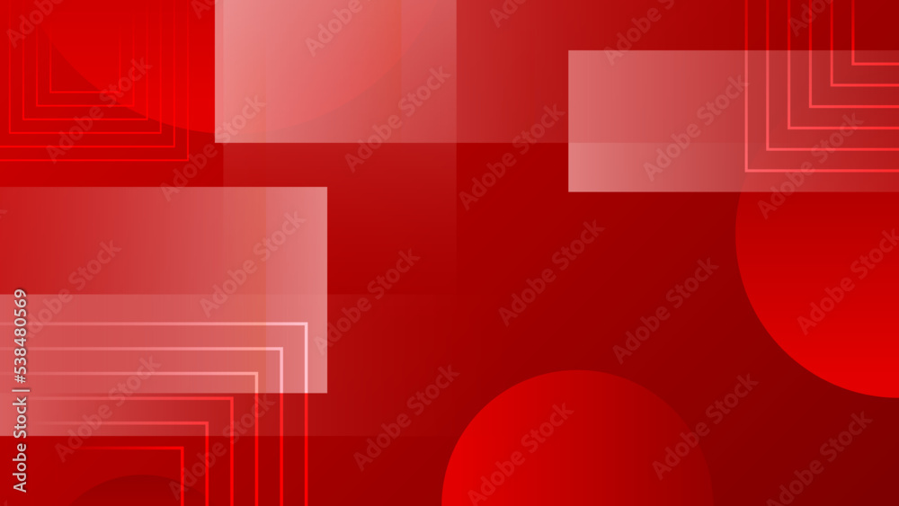 Aufkleber abstract red background minimal, abstract creative overlap digital background, modern landing page c