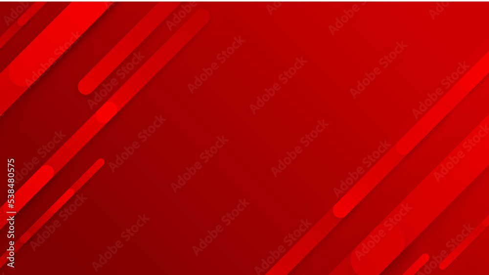 Aufkleber abstract red background minimal, abstract creative overlap digital background, modern landing page c