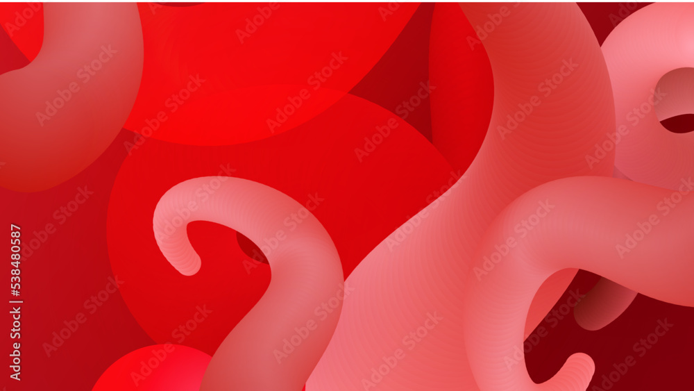 Aufkleber abstract red background minimal, abstract creative overlap digital background, modern landing page c