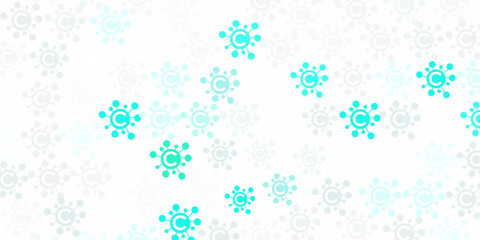 Light Green vector template with flu signs.