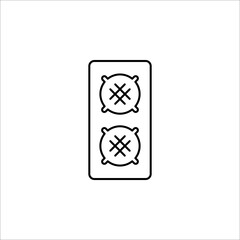 Best speaker line icon in trendy flat style. vector illustration on white background.