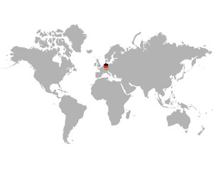 Fototapeta na wymiar ドイツの地図
