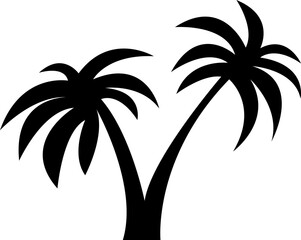 Obraz premium palm tree silhouette