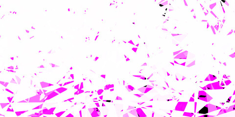 Fototapeta na wymiar Light pink vector background with polygonal forms.