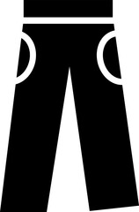 Pants icon. collection of 6 pants filled icons such as jumpsuit..eps