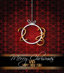 2023 Merry Christmas and  New Year background for your seasonal invitations, festive posters.