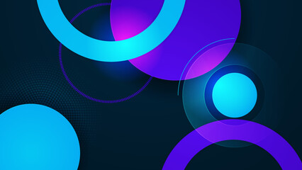 Abstract geometric shape technology digital hi tech concept background. Space for your text