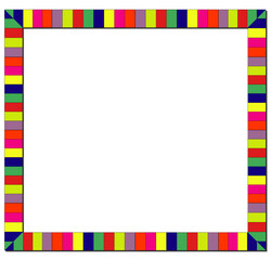 frame of colorful border