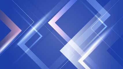 Fototapeta premium Colorful blue geometric background design. Fluid shapes composition with trendy gradients. Vector illustration.
