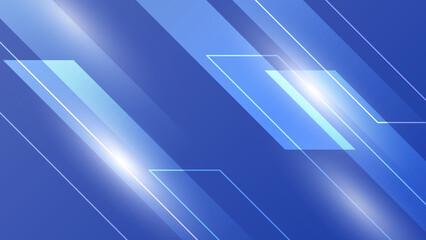 Vector Illustration Geometric, Polygon, Line, Triangle pattern shape with molecule structure. Polygonal with blue background. Abstract science, futuristic, network connection concept