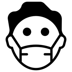 Face mask icon