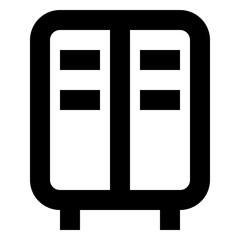 Icon Locker With Style Outline