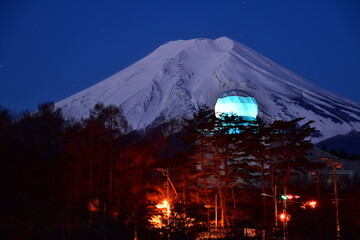 富士山とドーム館