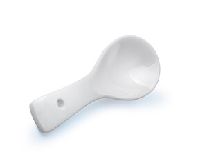 ceramic spoon isolated on white background