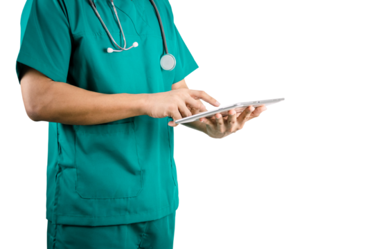 Medicine concept doctor and nurse in hospital, file png