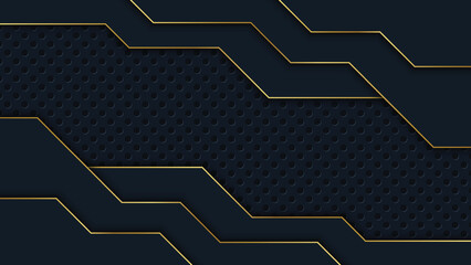 luxury background vector overlap layer on dark and shadow black space. Suit for banner, presentation design, flyer, and poster.