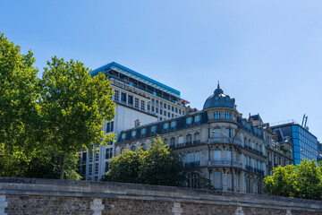French architecture. Building in Paris