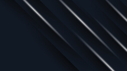 Fototapeta premium abstract black and silver are light gray with templates metal texture soft lines tech diagonal background. Suit for banner, presentation design, flyer, and poster.