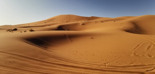 sand dunes in the desert morocco south