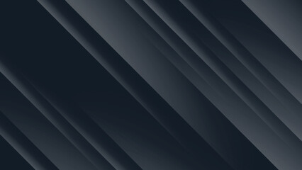 Obraz premium Black premium abstract background with darkness geometric shapes.