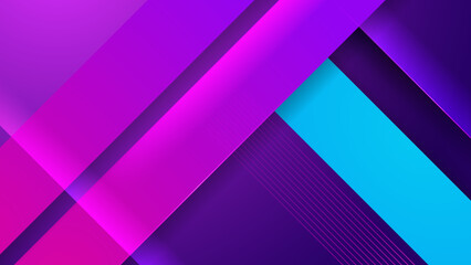 Fototapeta premium Colourful blue pink dynamic motion light effect background. Technology speed movement pattern for banner or poster design. Modern abstract high-speed movement. Vector illustration