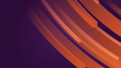 Obraz premium Stylish red orange technology lights background. Abstract technology digital hi tech concept background. Abstract tech background. Futuristic technology interface
