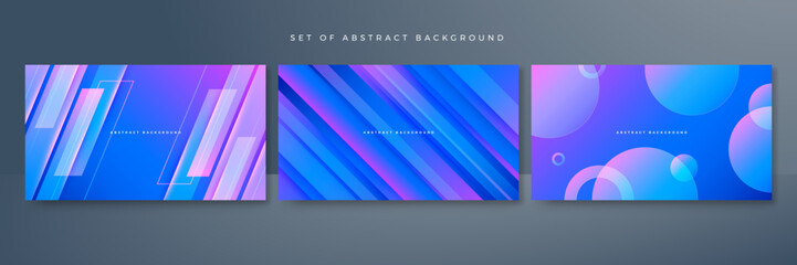 Fototapeta premium Stylish blue pink technology lights background. Abstract background with digital light. Technology futuristic dynamic motion. Movement pattern for banner or poster design background concept.