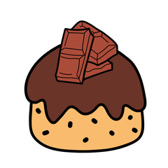 sweet cake with cute topping