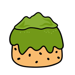 sweet cake with cute topping