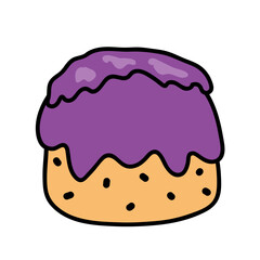 sweet cake with cute topping