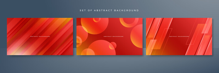 Modern red orange background. Vector abstract graphic design banner pattern presentation background web template.